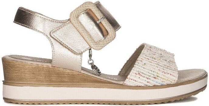 Remonte Sleehaksandaaltjes ELLE-Collection zomerschoen sandalen comfortschoen met klittenband onder de decoratieve gesp - Foto 11