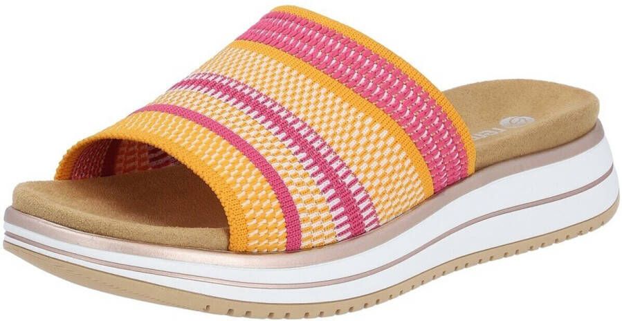 Remonte Slippers sleehak zomerschoen slippers met praktische elastiek