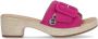 Remonte Slippers ELLE-Collection blokhak zomerschoen slippers decoratieve gesp elle-collectie - Thumbnail 1