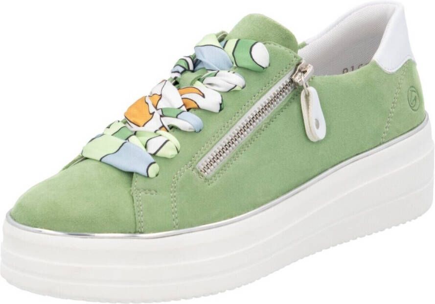 Remonte Plateausneakers vrijetijdsschoen lage schoen veterschoen met zijrits