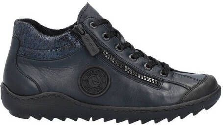 Remonte Veterschoenen flats comfortschoenen laarzen met zijrits