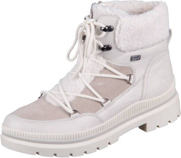 Remonte Witte Gesloten Dames Enkellaarsjes - Foto 3