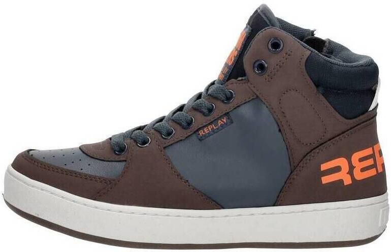 Replay JZ190051S Kinderen Half-hoog JongensKindersneakers Bruin - Foto 2