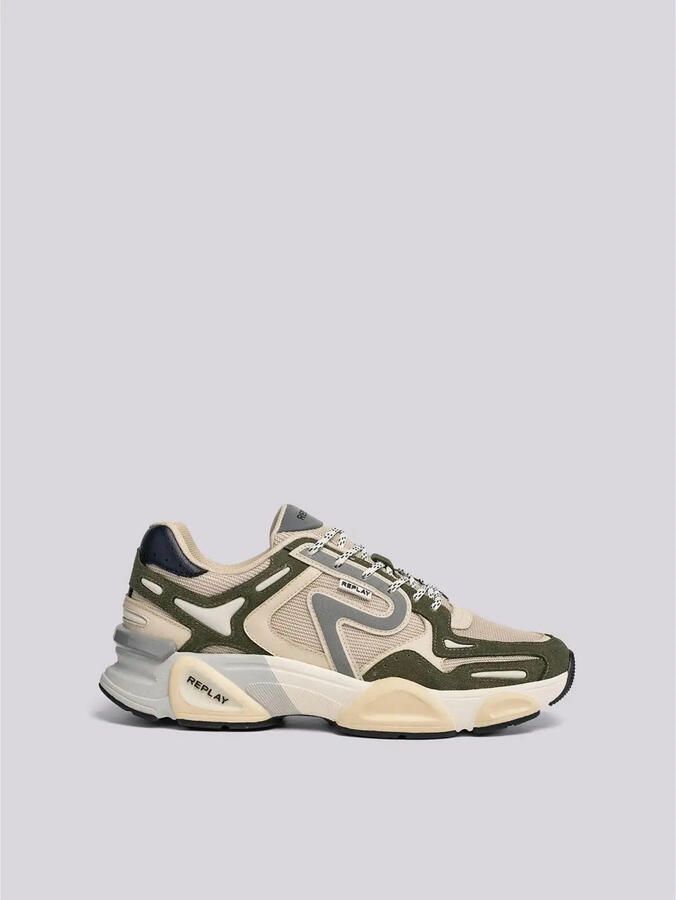 Replay Lage Sneakers GMS9M.000 C0008T Destiny M Chromatic Green Off White