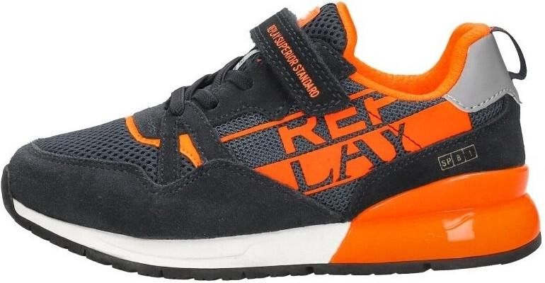 Replay Shoot Jr11 Sneakers Jongens Leren Sneaker Blauw - Foto 3