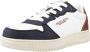 Replay Epic Jr sneakers wit donkerblauw Jongens Imitatieleer Meerkleurig 37 - Thumbnail 4