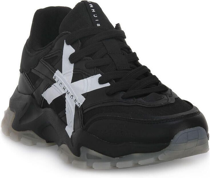 John Richmond Zwarte Sneakers 20025 Herfst Winter 2023 2024 Collectie Black Heren - Foto 2