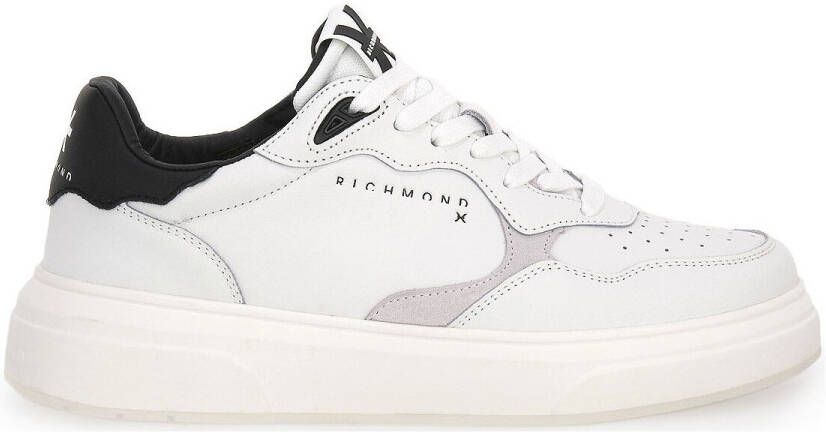 John Richmond Leren sneakers met vetersluiting White Heren - Foto 2