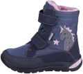 Ricosta Winterlaarzen Annika WMS: normaal Knipperschoen met warme voering maatsjabloon om te downloaden - Blauw