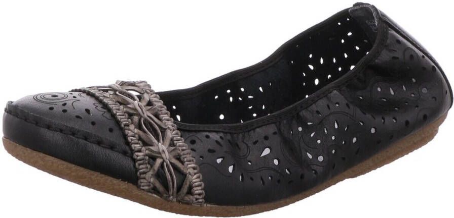 Rieker Ballerina's Slipper platte schoenen met rondom elastiek