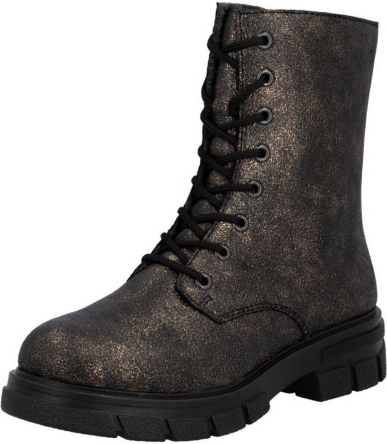 Rieker Veterschoenen enkellaars hakken met extra binnenrits