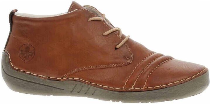 Rieker Hoge veterschoenen met fijne siernaden - Foto 2