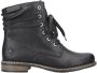Rieker Hoge veterschoenen winterboots blokhak enkellaarsjes met subtiele studs - Thumbnail 2