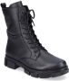 Rieker Booties Y7116-00 Vrouwen Zwart Laarsjes Laarzen - Thumbnail 2