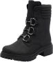 Rieker Winterlaarsjes winterlaarzen bikerboots hakken met gewatteerde schaprand - Thumbnail 1