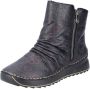 Rieker Winterlaarzen plateaustiefelette printlaarzen met buitenrits - Thumbnail 1