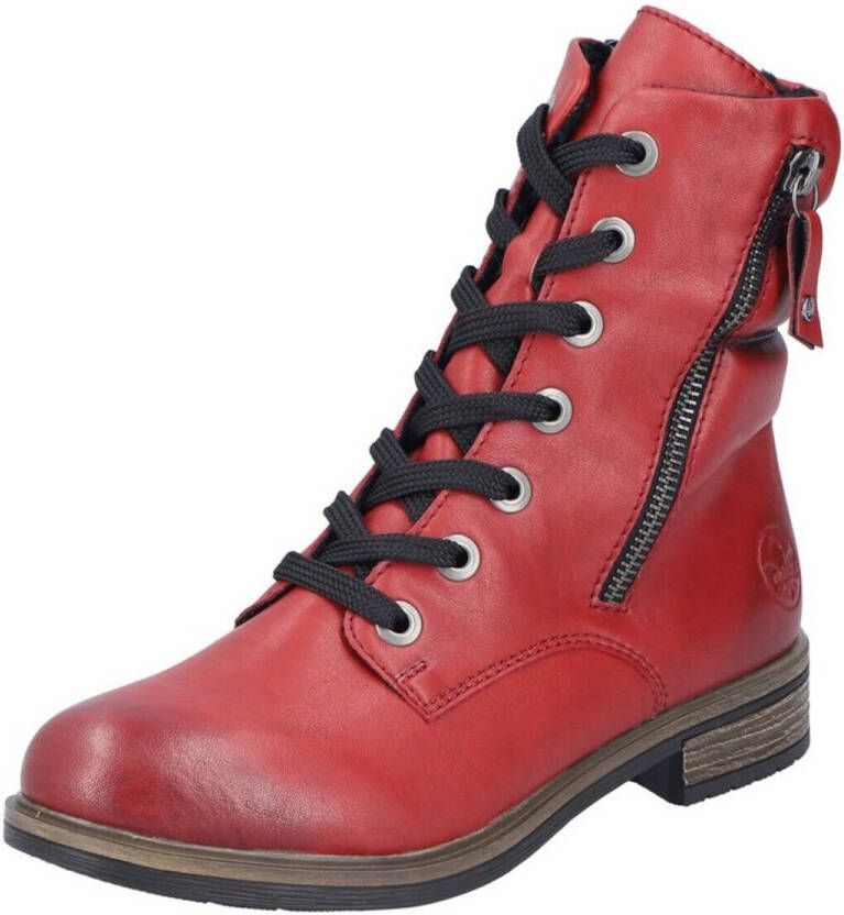 Rieker Veterlaarsjes lace-up boots ankle boots block heel with inner zipper