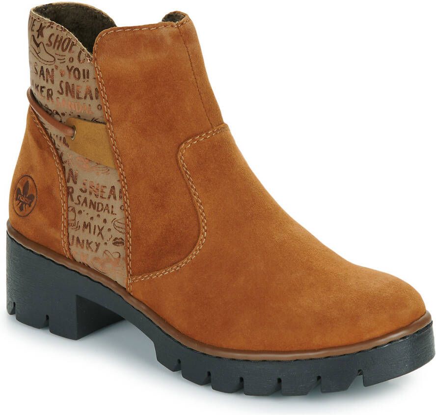 Rieker Korte Laars X5755-22 Bruin Warm Gevoerd - Foto 3