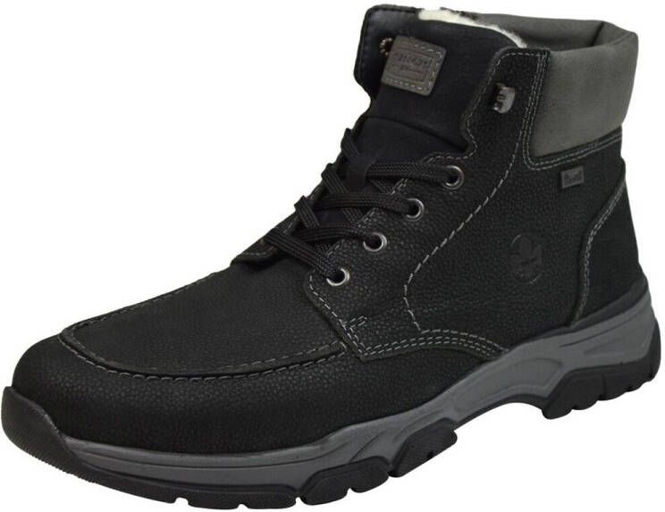 Rieker Hoge veterschoen met TEX-syteem Zwart - Foto 2