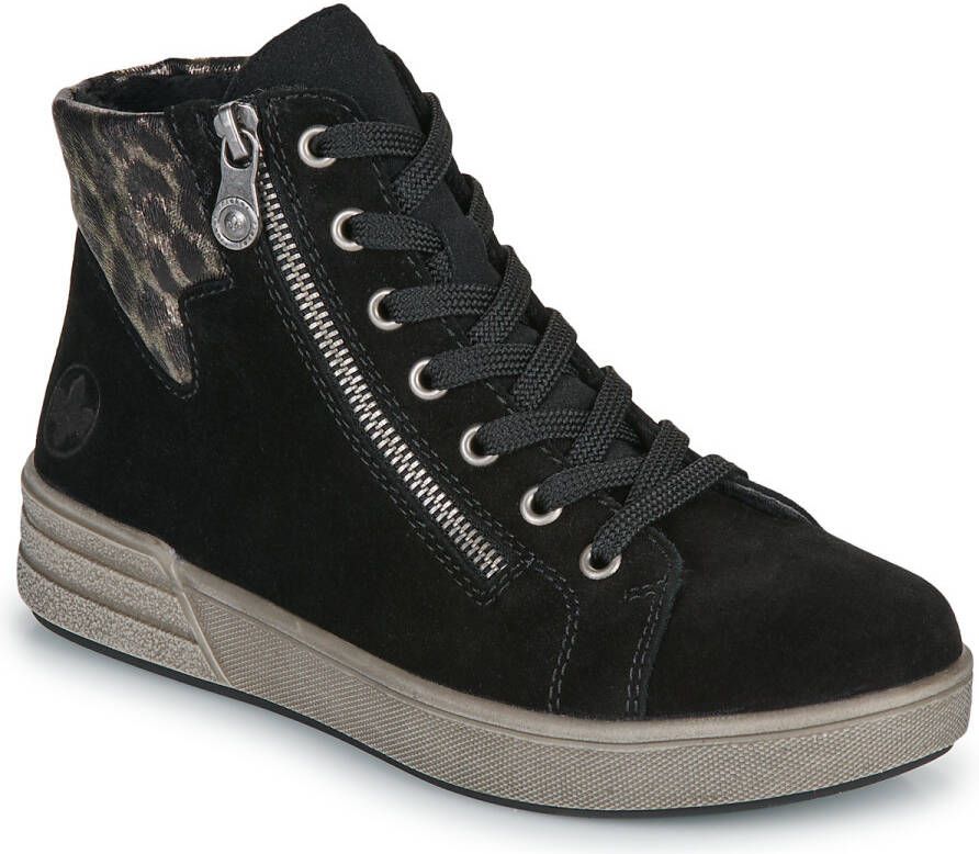 Rieker Veterboot X0709-00 Zwart Nubuck Warm Gevoerd - Foto 5