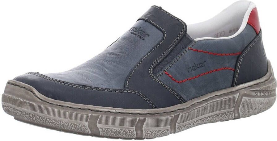 Rieker Instappers slip-on sneaker lage schoen vrijetijdsschoen met schachtpolstering
