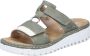 Rieker V1396 52 offwhite shil Groen - Thumbnail 1
