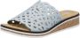 Rieker Slippers Zomerschoen slippers huisschoen sleehak met perforatie - Thumbnail 1