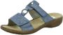 Rieker Dames slippers Open Teen licht blauw - Thumbnail 2