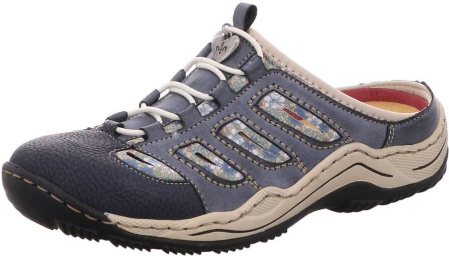 Rieker Clogs sleehak zomerschoen pantoffels met slip-on