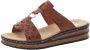 Rieker Heren Cognac Synthetische Slipper Brown Heren - Thumbnail 5