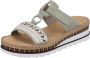 Rieker Slippers sleehak zomerschoen pantoffels met decoratieve kralen - Thumbnail 4