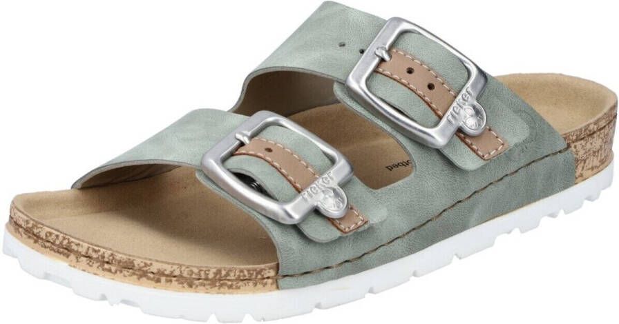 Rieker Slippers zomerschoen slippers met verstelbare gespen