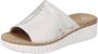 Rieker Slippers sleehak zomerschoen slippers met jute-omranding aan de loopzool - Thumbnail 4