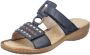 Rieker Slippers sleehak zomerschoen slippers met praktische klittenband - Thumbnail 3