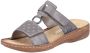 Rieker Slippers Zomerschoen slippers vakantieschoen klittenbandschoen met perforatie - Thumbnail 2