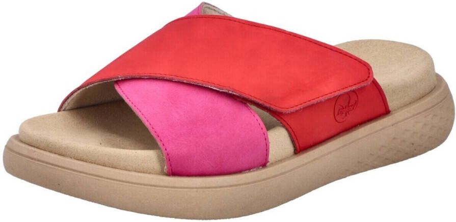 Rieker Slippers Zomerschoen strandschoen huisschoen slippers met comfortabel voetbed