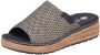 Rieker dames slipper Zwart multi - Thumbnail 5