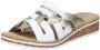 Rieker Slippers Zomerschoen slippers huisschoen sleehak met klein elastiek - Thumbnail 1