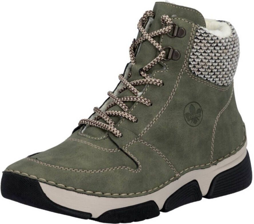 Rieker Winterlaarzen veterschoenen enkellaars met praktische binnenrits - Foto 4