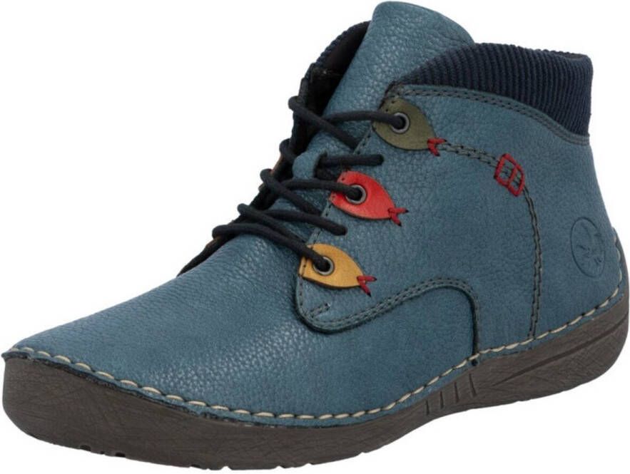 Rieker Veterschoenen Enkellaarsjes casual boots high top sneaker met binnenritssluiting