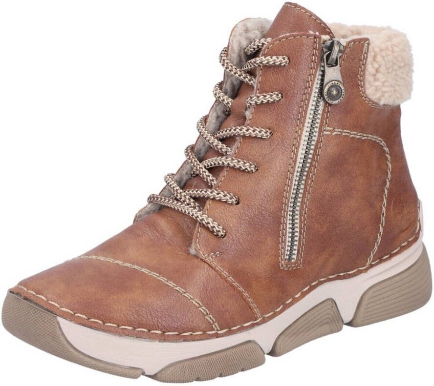 Rieker Winterlaarzen Veterboots enkellaarsjes casual boots met ritssluiting buiten
