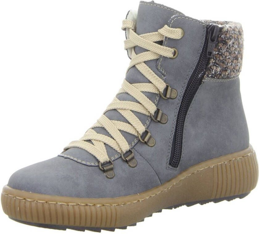 Rieker Winterlaarzen winterenkellaars veterschoenen outdoorlaarzen met warmvoering