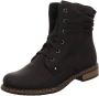 Rieker Hoge veterschoenen enkellaars blokhak met subtiele vetersluiting - Thumbnail 1