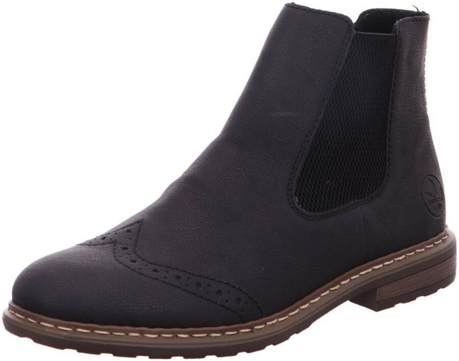 Rieker Dames 74244 veterlaarzen, zwart, 36 EU, zwart, 36 EU