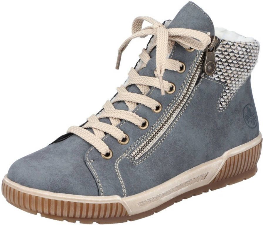 Rieker Sportieve en warme veterschoen voor dames Blue Dames - Foto 13