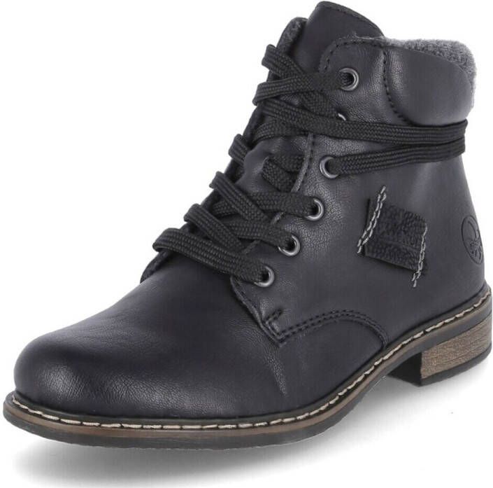 Rieker Veterlaarsjes veterschoenen blokhak met gevoerde schachtafsluiting - Foto 3