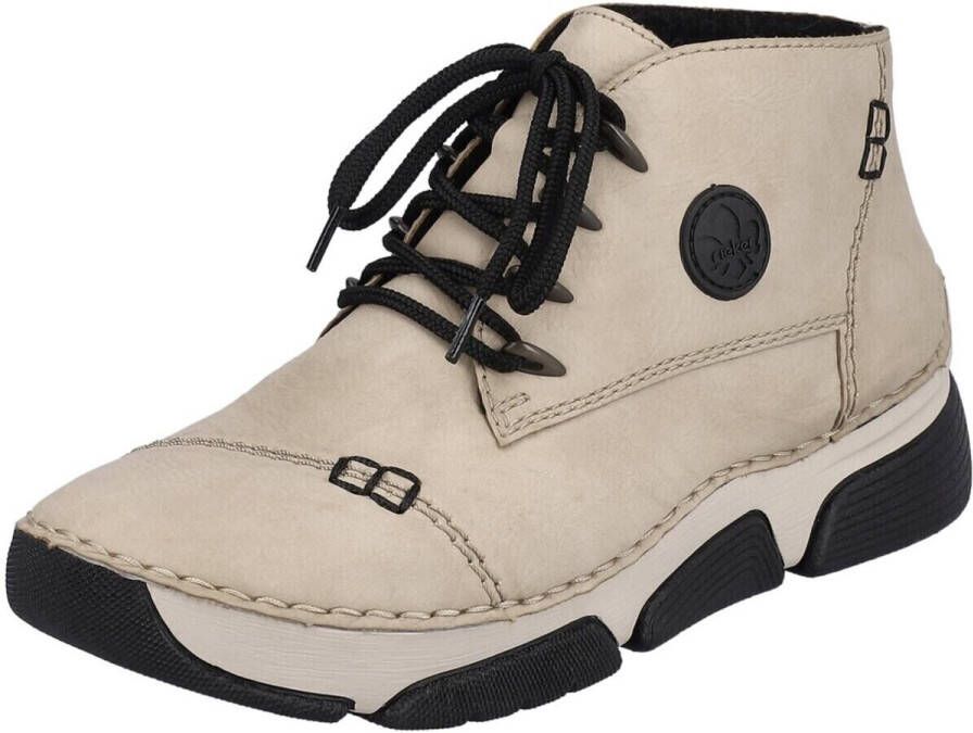Rieker Hoge veterschoenen met sierstiksel