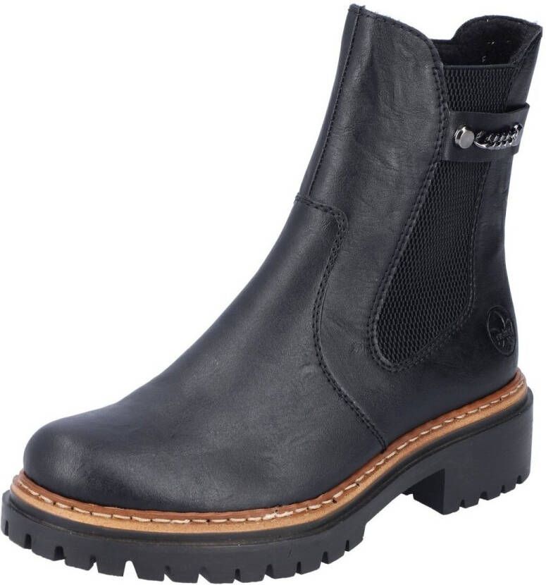 Rieker Chelsea-boots met fijne decoratieve ketting
