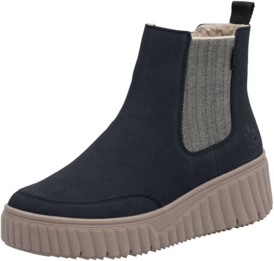 Rieker Chelsea-boots instaplaarzen wedge enkellaars met trekband