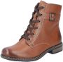 Rieker Veterlaarsjes veterschoenen klassieke laarzen blokhak in used-look - Thumbnail 1